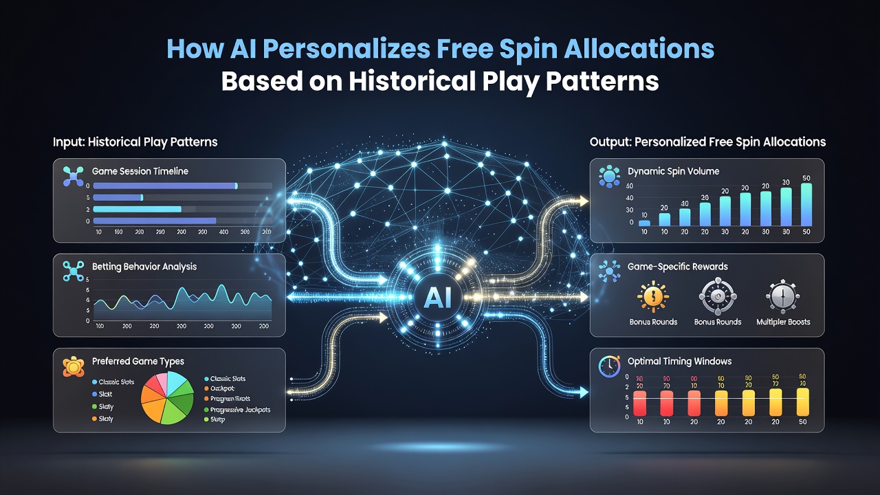 Visualization of AI-driven free spin personalization flow