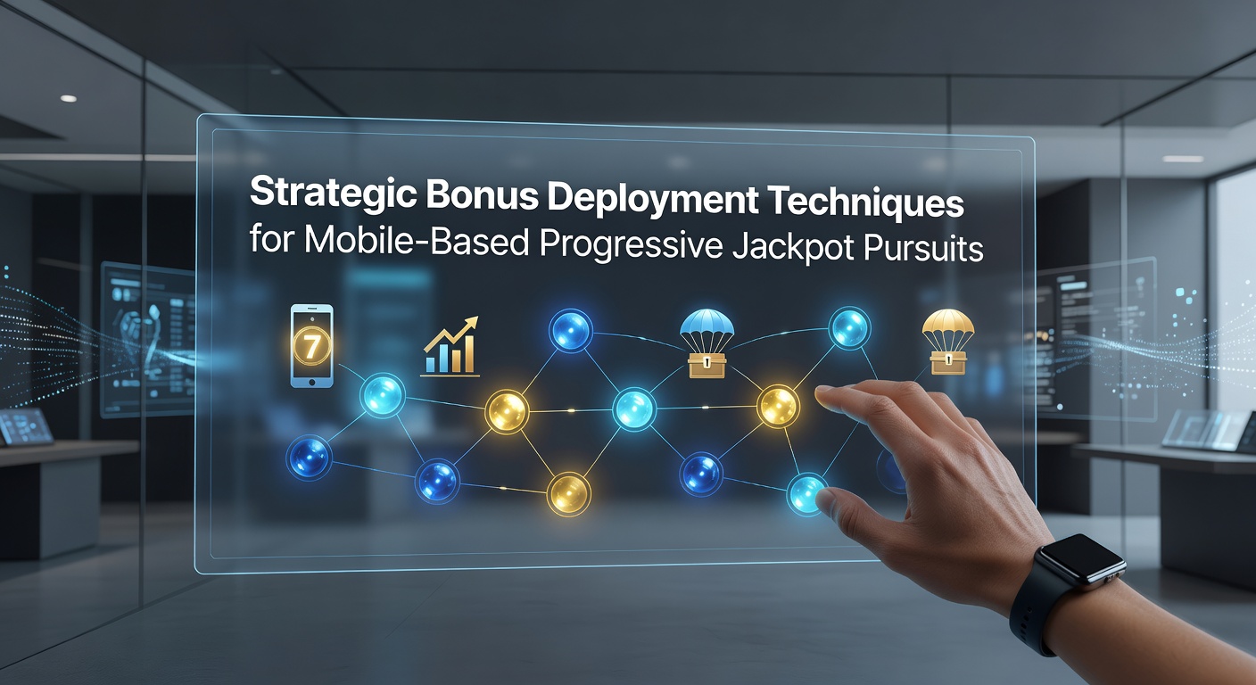 Mobile device displaying a progressive jackpot slot game interface with bonus features highlighted