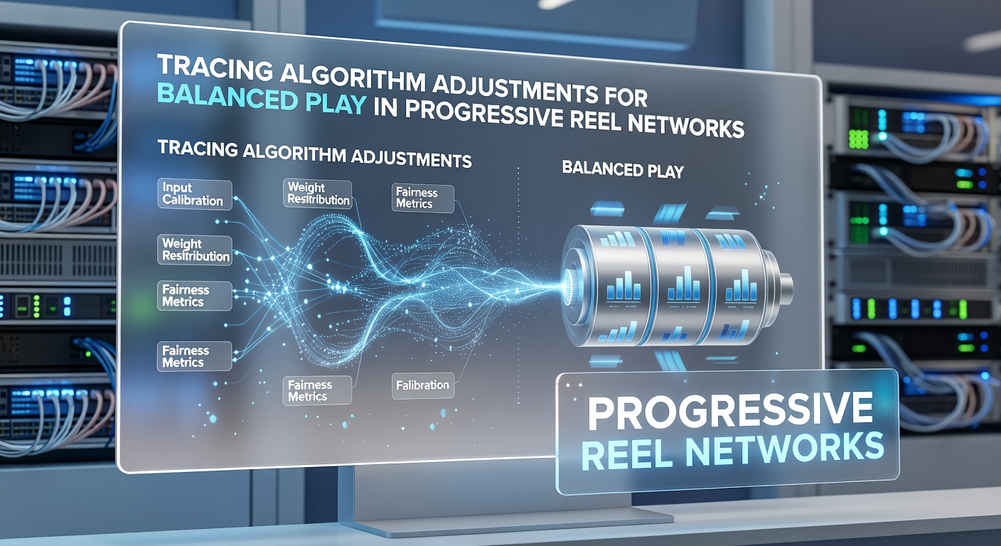 Screenshot of algorithm tracing dashboard displaying real-time balance metrics, payout curves, and adjustment logs for progressive reel networks